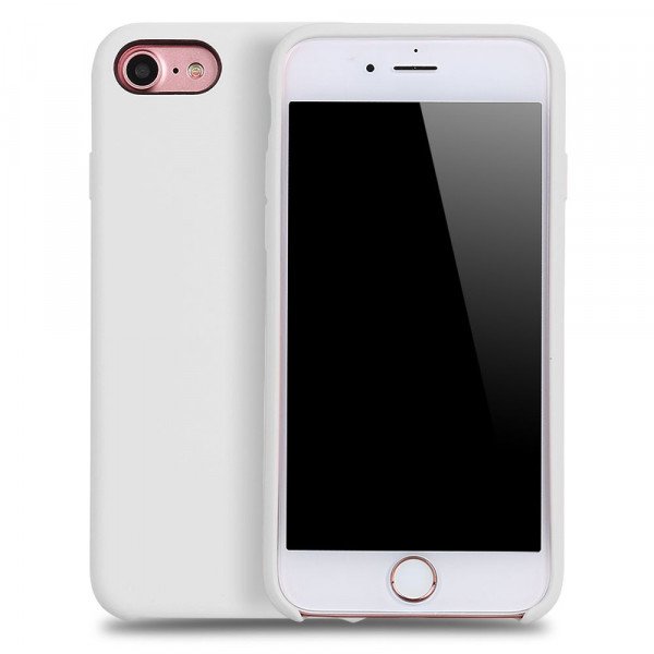 Wholesale iPhone 8 Plus / 7 Plus Pro Silicone Hard Case (White)